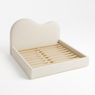 Reverie Frame Upholstered Bed (Beige) – King & Queen