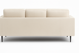 Axis 3-Seater Sofa — Modern Fabric Sofa (Beige & Grey)