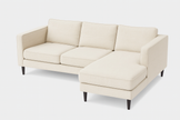 Axis 3-Seater Sofa — Modern Fabric Sofa (Beige & Grey)