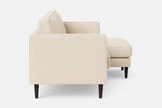 Axis 3-Seater Sofa — Modern Fabric Sofa (Beige & Grey)