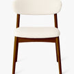 LoomRest Dining Chair — Handloom Upholstery (Beige & Grey)