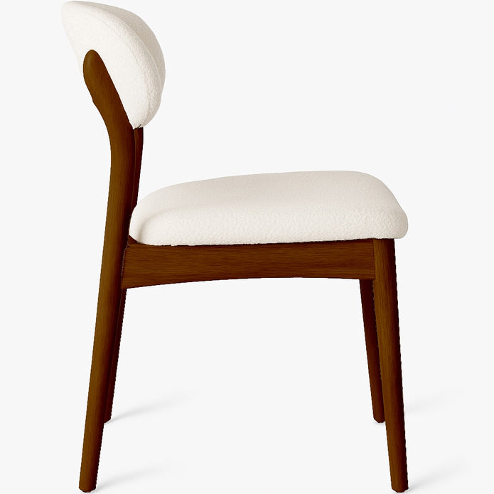 LoomRest Dining Chair — Handloom Upholstery (Beige & Grey)