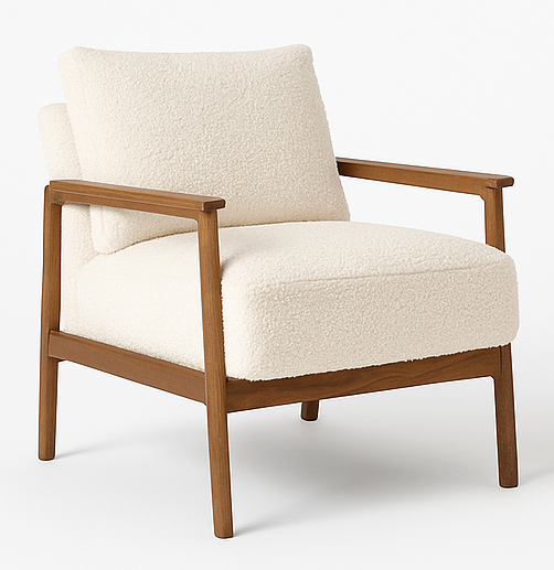 Oakstrand Armchair – Beige Modern Lounge Chair