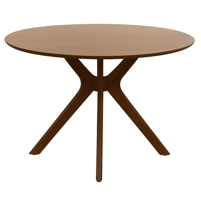 Hearthbeam dining table in Antique Oak — front view