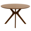 Hearthbeam dining table in Antique Oak — front view