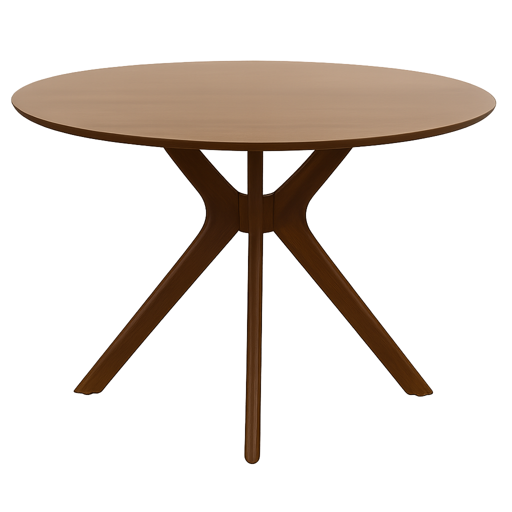Hearthbeam dining table in Antique Oak — front view