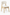 LoomRest dining chair in Beige with Light Oak fixture — front