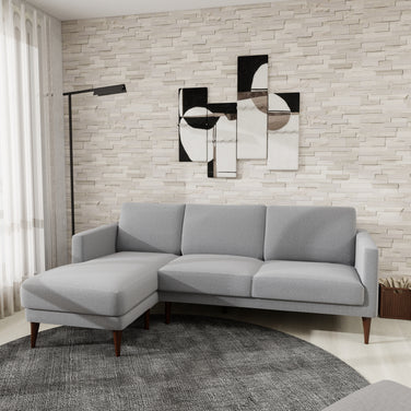 Metro 3-seater sofa (Grey) styled in modern living room
