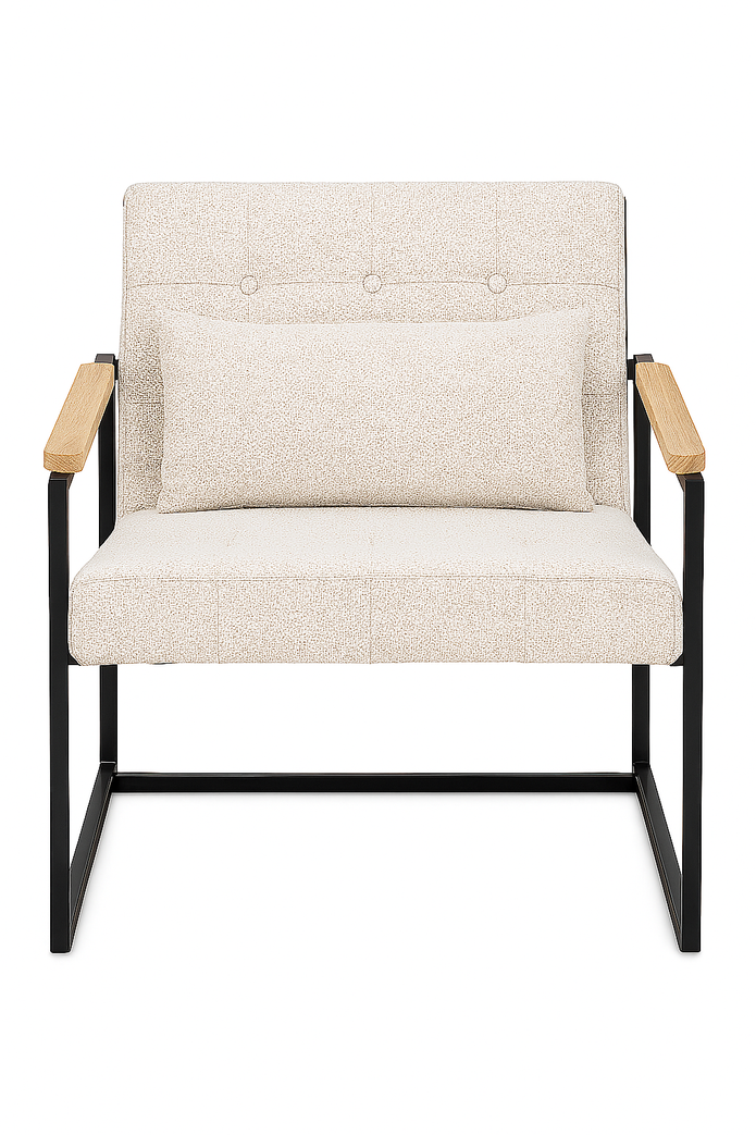 Miro armchair in Beige — front view