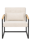 Miro armchair in Beige — front view