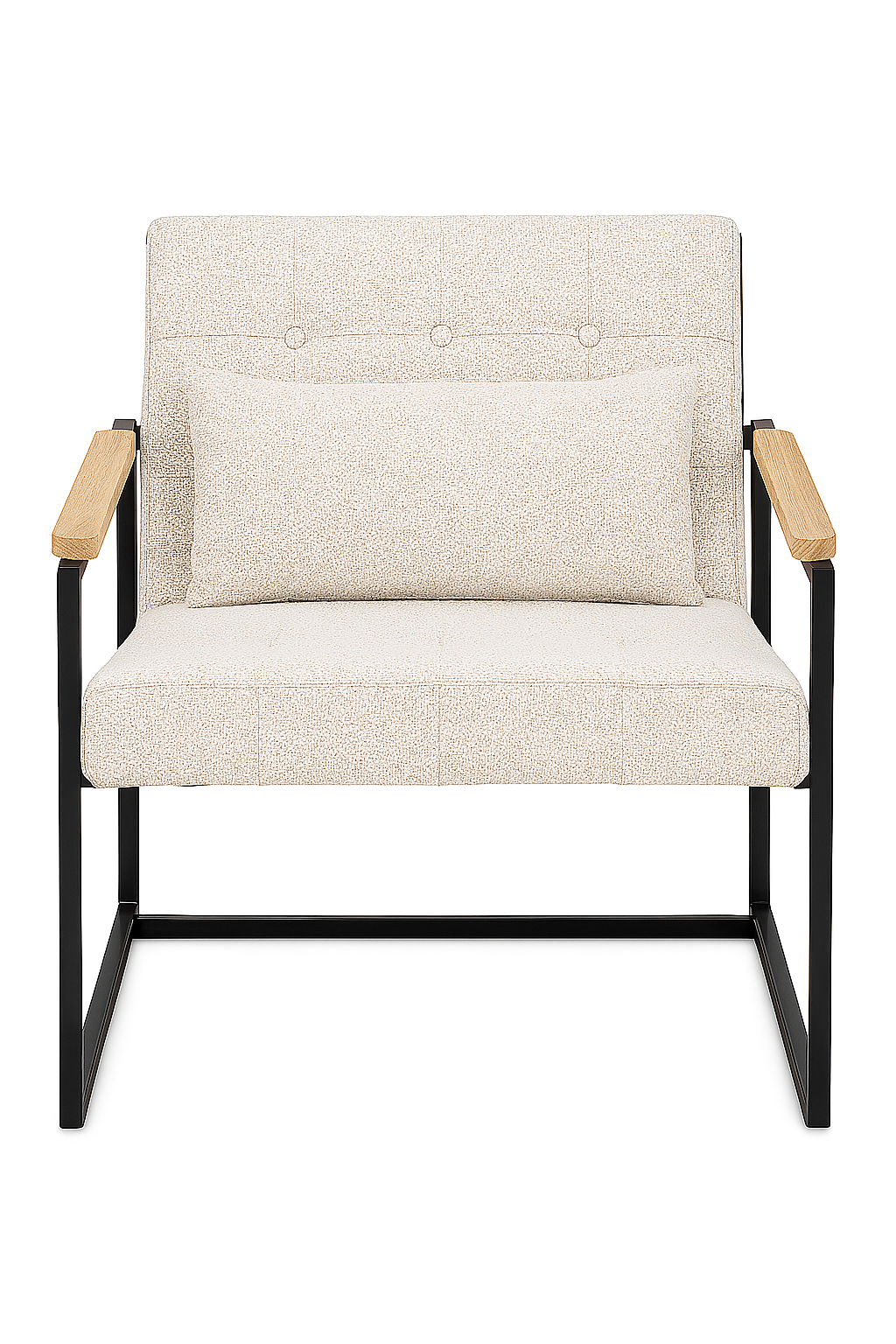 Miro armchair in Beige — front view