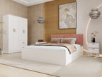 Nirodhah Queen Bedroom Set White & Silver Oak – DF2H