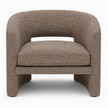 Noa armchair in Grey — front view