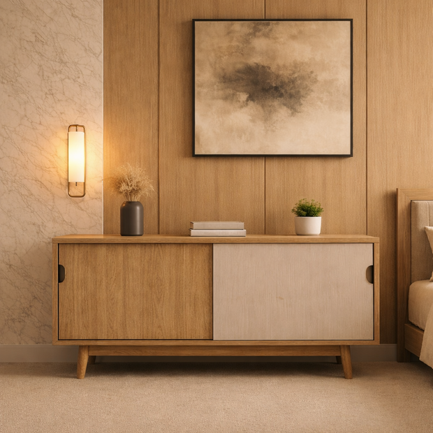 Arbore Eon solid wood luxury sideboard cabinet from Nocturne Collection by DF2H