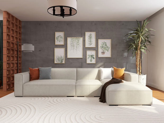 Palms 3-seater sofa (Grey) styled in modern living room